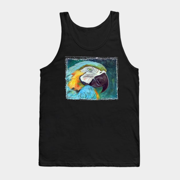 BLUE GOLD MACAW Tank Top by jmodern